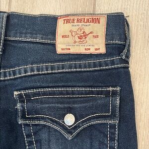 True Religion Jeans Men’s Geno Relaxed Slim-Men's Classic Straight Blue-32x30